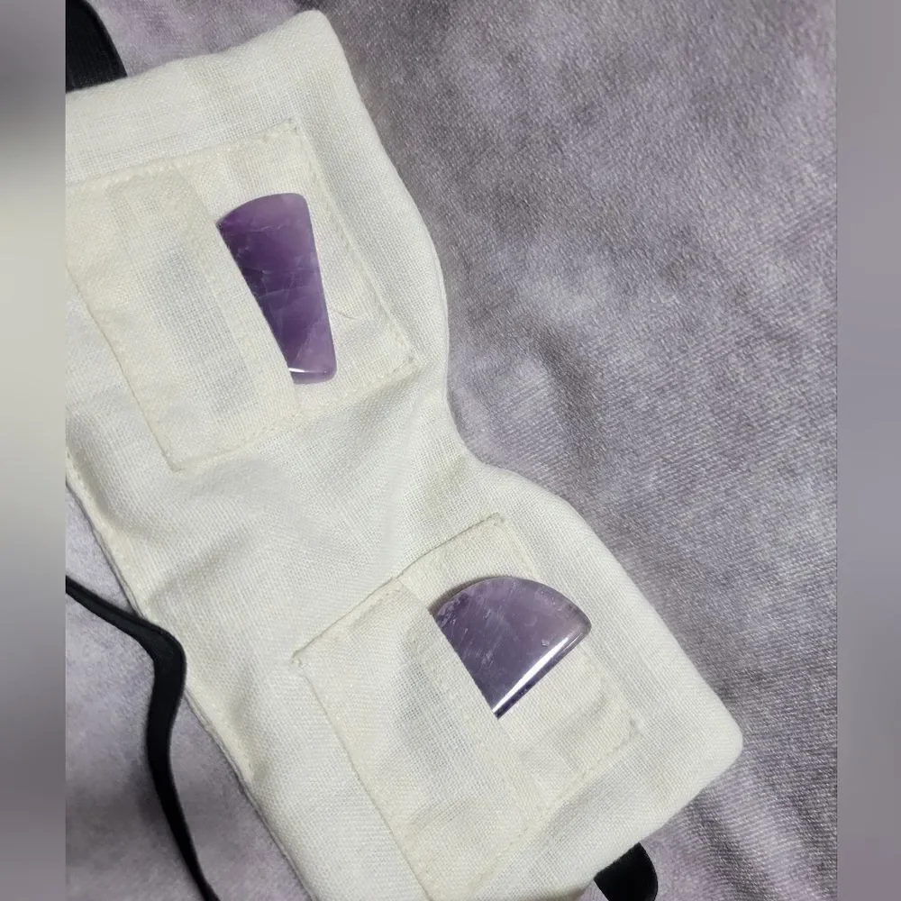 Cotton Eye Pillow, Eye Mask Amethyst